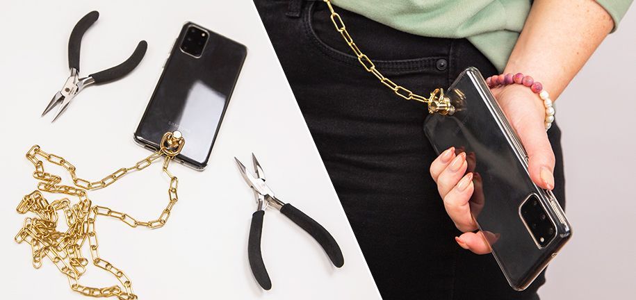 DIY: Create a phone chain using a link chain