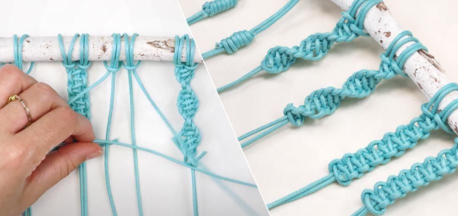 Learn the 4 basic macrame knots