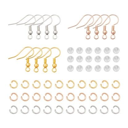 Amazon.com: 300 PCS Gold Earring Hooks,925 Sterling Silver Earring Hooks  for Jewelry Making,Hypoallergenic Earring Hooks Accessories Making Supplies  with Earring Backs and Jump Rings