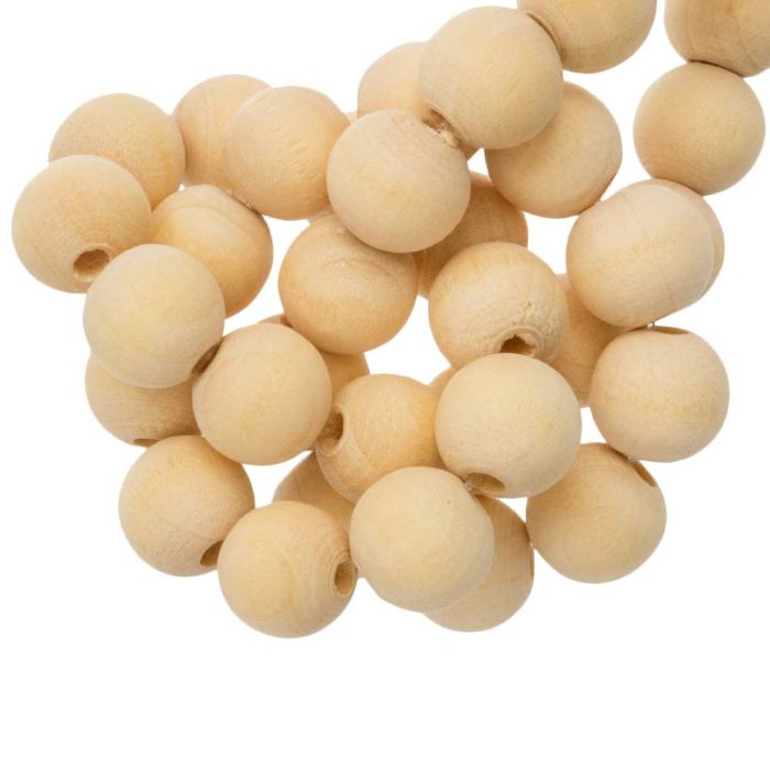 Natural Wooden Beads (10 x 8 mm) 75 pcs