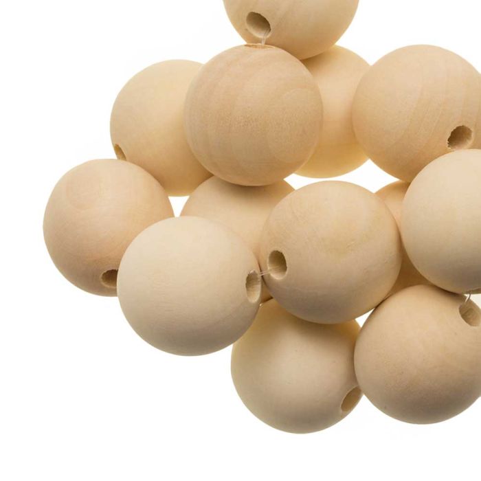 Natural Wooden Beads  (18 x 16 mm) 25 pcs