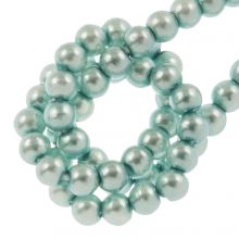Czech Glass Pearls (2 mm) Shiny Baby Blue (150 pcs)