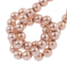 Czech Glass Pearls (2 mm) Shiny Pink Nude (150 pcs)