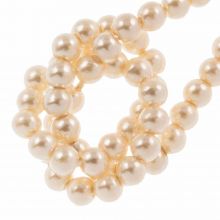 Czech Glass Pearls (2 mm) Shiny Tangerine (150 pcs)