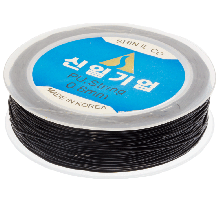 Top Quality Elastic Thread (0,8 mm) Black (35 Meter)