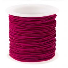 Elastic Cord (1 mm) Red Fuchsia (20 meters)