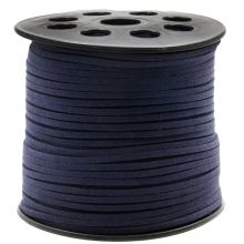 Faux Suede Cord (3 mm) Dark Blueberry (90 meters)