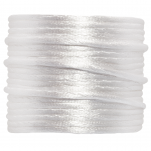 Satin Cord (1 mm) White (30 meters)