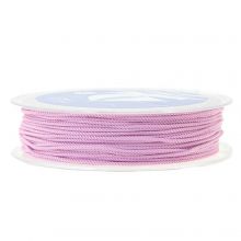 Twisted Nylon Cord (1 mm) Vintage Pink (15 Meter)