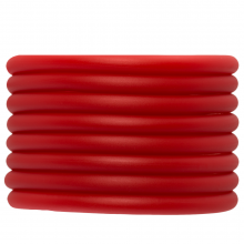 Rubber Cord (5 mm) Bright Red (2 meters) hollow inside