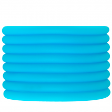 Rubber Cord (5 mm) Sky Blue (2 meters) hollow inside