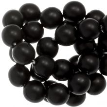 Czech Glass Pearls (4 mm) Black Matt (110 pcs)