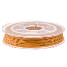 Waxed Cotton Cord (0.3 mm) Carrot Orange (25 meters)
