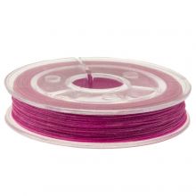 Waxed Cotton Cord (0.3 mm) Magenta (25 meters)