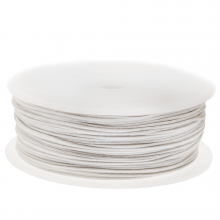 Waxed Cotton Cord (circa 0.8mm) White (25 meters)