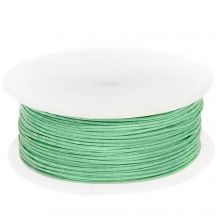 Waxed Cotton Cord (circa 0.8 mm) Bright Mint Green (100 meters)