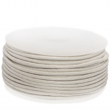 Waxed Cotton Cord (circa 1.5 mm) White (25 meters)