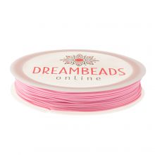 Waxed Polyester Cord (0.5 mm) Begonia Pink (20 meters)
