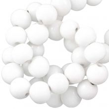 Glass Beads (10 mm) White (43 pcs)