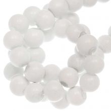 Glass Beads (10 mm) White (21 pcs)