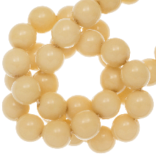Czech Glass Beads (8 mm) Vanilla Cream (75 pcs)