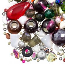 Bead Mix - Czech Glass Beads (1 - 11.5 x 2 - 18 mm) Mix Color (50 gram)