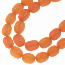 Resin Beads (10 x 8 mm) Tangerine (18 pcs)