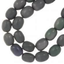 Resin Beads (10 x 8 mm) Peacock (18 pcs)