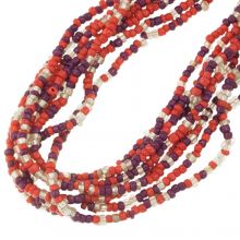 Seed Beads (2.5 mm) Crimson Magenta Mix (25 gram)