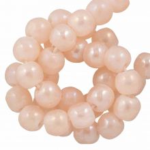 Glass Beads Mother of Pearl Look (4 mm) Peach Dust (235 pcs)