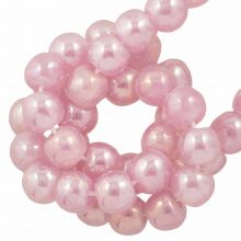 Glass Beads Mother of Pearl Look (4 mm) Pink Nectar (235 pcs)