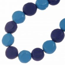  Ceramic Beads (11.5 x 7 mm) True Ethereal Blue (16 pcs)