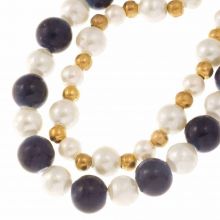 Bead Mix - Glass Beads (5 - 10 mm) Mix Color Blueprint (53 pcs)