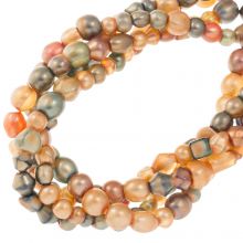 Bead Mix - Glass Beads (2.5 - 8 x 3.5 - 9 mm ) Pearl Sunrise (145 pcs)