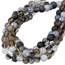 Bead Mix - Glass Beads (6 mm) Fossil (135 pcs)