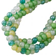 Bead Mix - Glass Beads (6 mm) Kiwi (135 pcs)