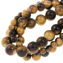 Bead Mix - Glass Beads  (6 - 10 mm ) Gold Brown Gradient (72 pcs)