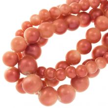 Bead Mix - Glass Beads  (6 - 10 mm ) Coral Gradient (72 pcs)