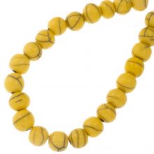 Glass Beads (8 mm) Empire Yellow (23 pcs)