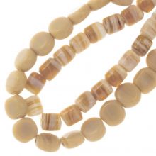 Bead Mix - Glass Beads (7 - 9 x 6 - 10 mm) Parsnip (47 pcs)