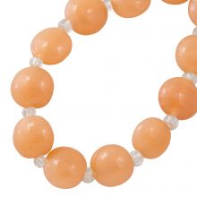 Glass Beads (12 - 14 x 6.5 - 9 mm) Dusty Coral (12 pcs)