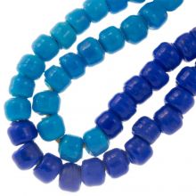 Glass Beads (10 x 9 mm) Marine Blue (44 pcs)