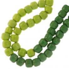 Glass Beads (10 x 9 mm) Mint Green (44 pcs)