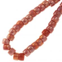 Glass Beads (9 x 6 mm) Burnt Ochre (31 pcs)