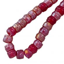 Glass Beads (9 x 6 mm) Barbados Cherry (28 pcs)
