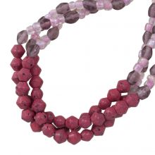 Bead Mix - Glass Beads (3 - 6 mm) Boysenberry (125 pcs)