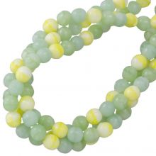 Bead Mix - Glass Beads (6 mm) Green Sheen (95 pcs)
