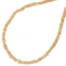 Wooden Beads (2.5 - 4 x 1.5 - 3.5 mm) Beige (72 pcs)