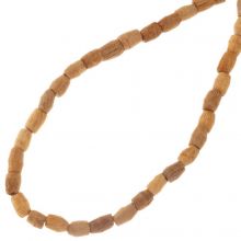 Wooden Beads (5 - 6 x 3 - 4.5 mm) Sand (34 pcs)