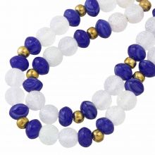 Bead Mix - Glass Beads (5 - 8 mm) Mix Color Marine (60 pcs)